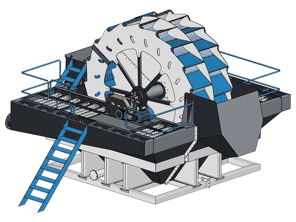Backet Wheel Sand Washer