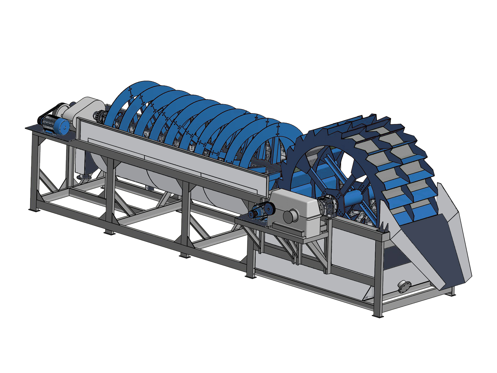 ُُSpiral Bucket Wheel Sand Washer